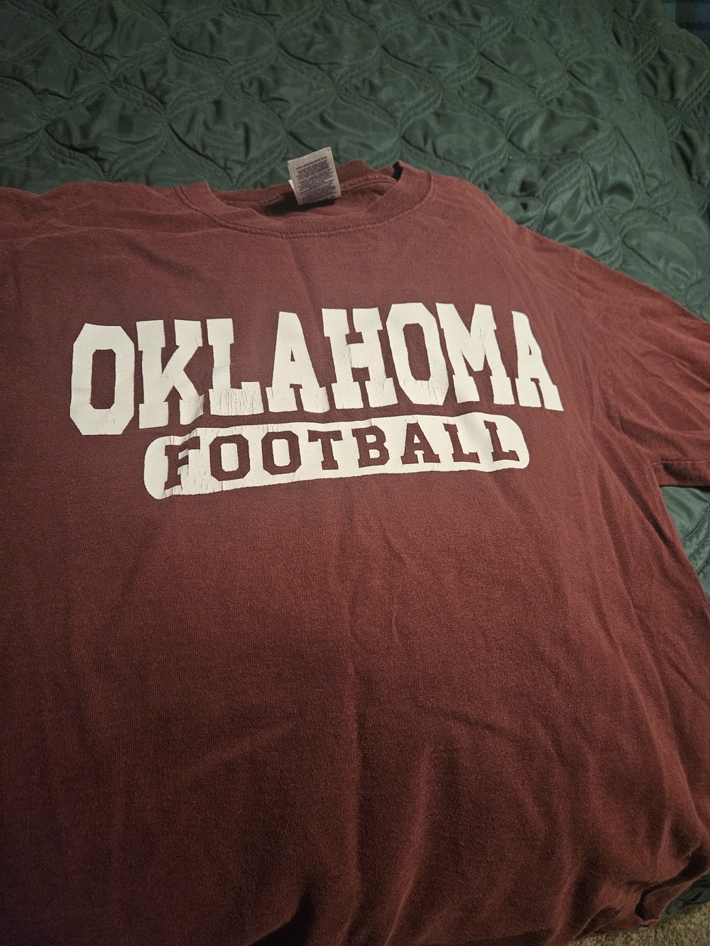 Oklahoma Football Maroon Graphic Tee